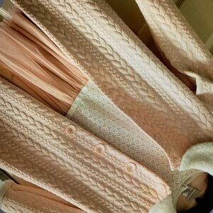 Features delightful blend charming floral blouse